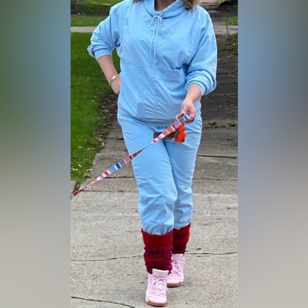 Lavon Deadstock Vintage Light Blue Women's Track Suit - Picture 2 of 12